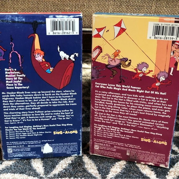 80's Dr. Seuss VHS Movies - The Cat in the Hat - The Hoober-Bloob Highway - Picture 5 of 12